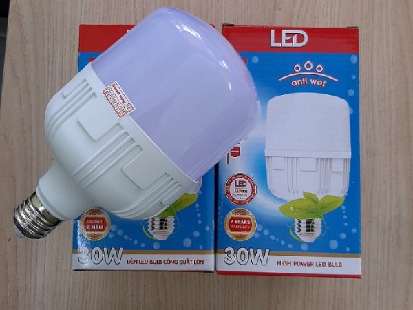 Bóng led bulp 30W ĐQ chống ẩm,ánh sáng trắng-119.000đ